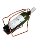 Suporte Garrafa Vinho Cobre Forjado Clássico médio